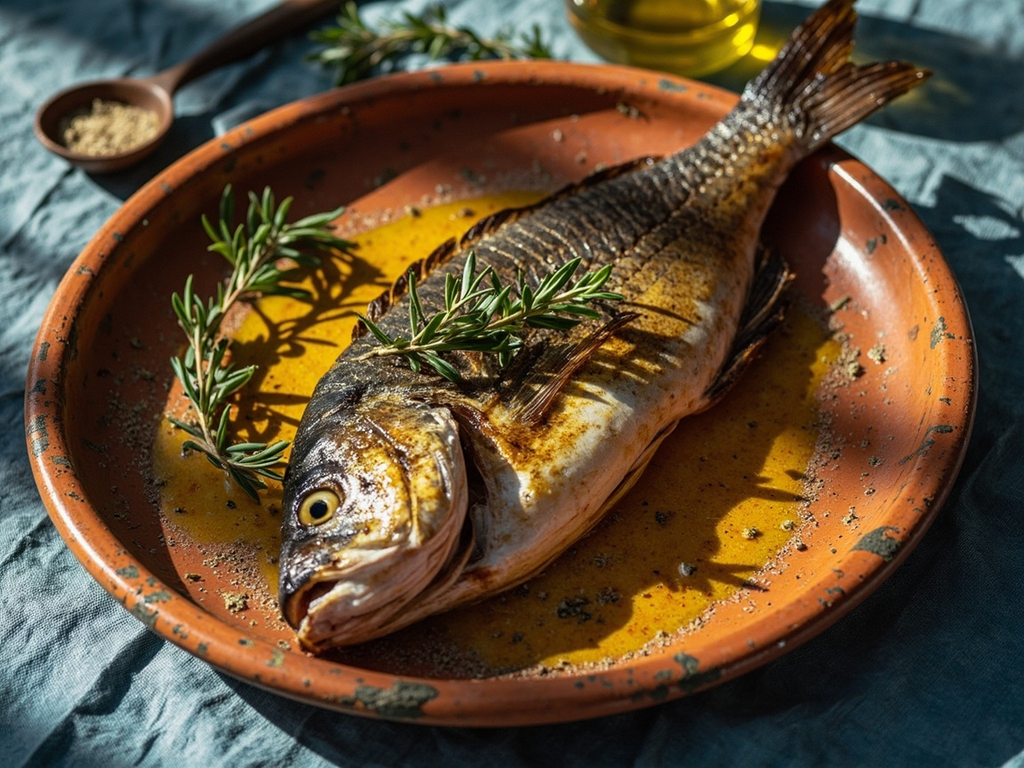 Aegean Fish Opson with Garos and Thyme