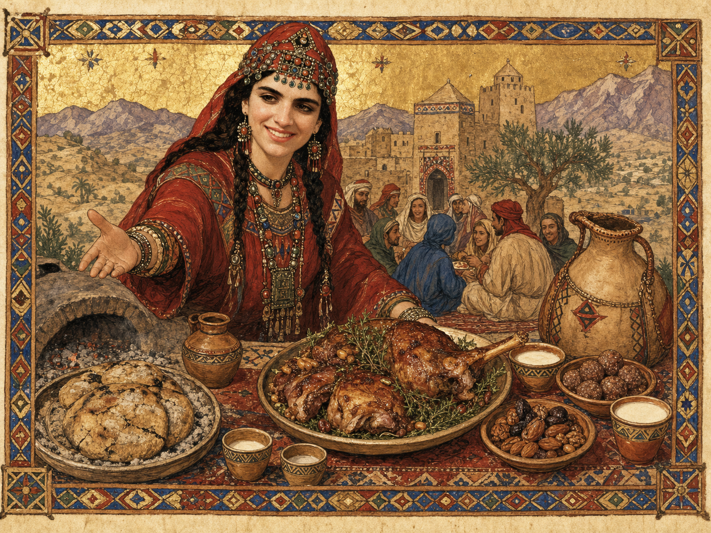 Dihya at the table