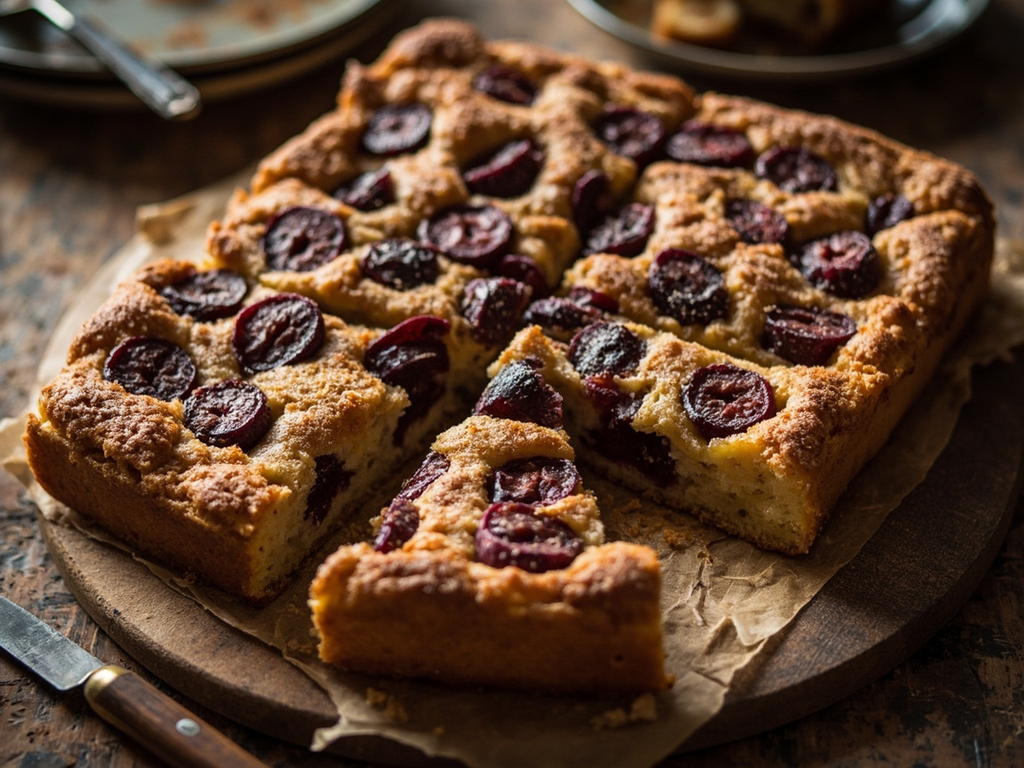 Tarte aux prunes du verger (Pflaumenkuchen)