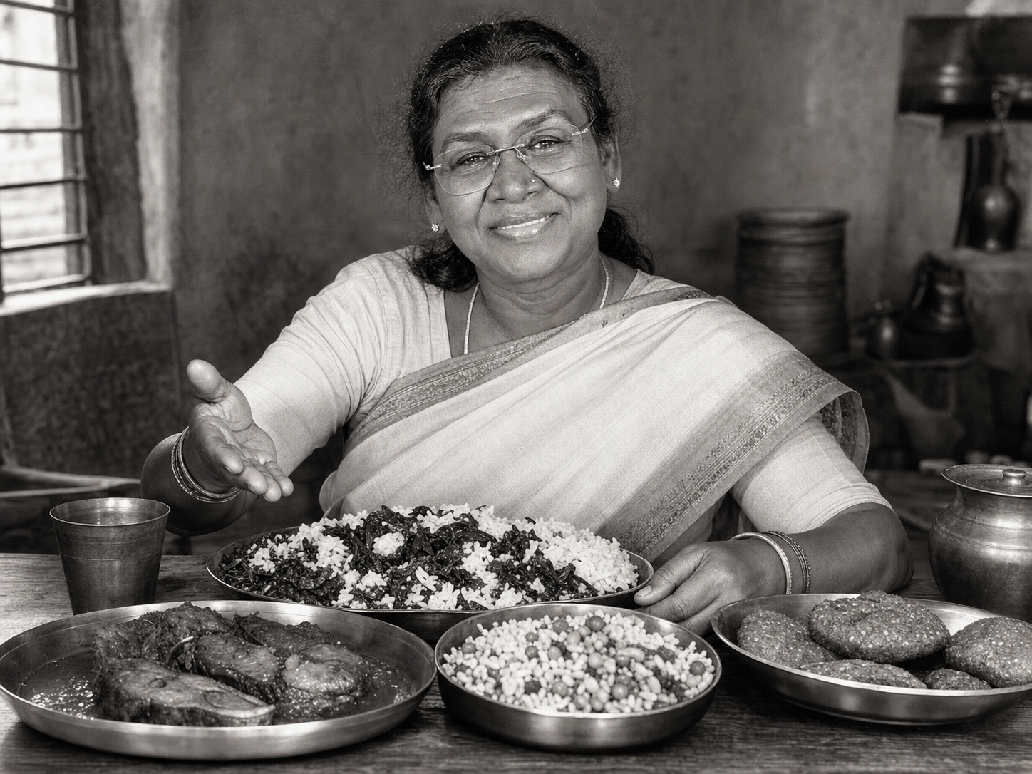 Draupadi Murmu à table
