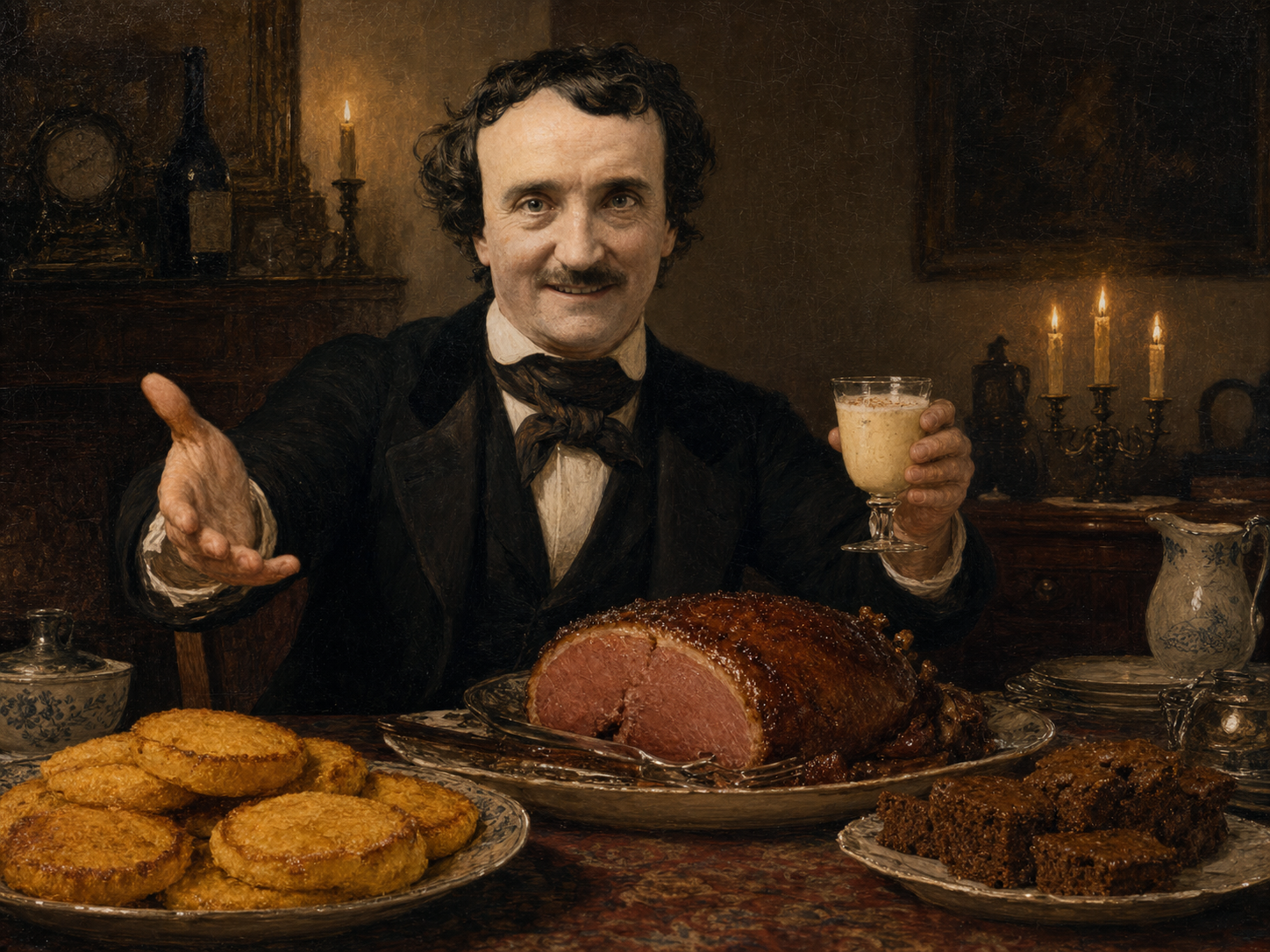 Edgar Allan Poe à table