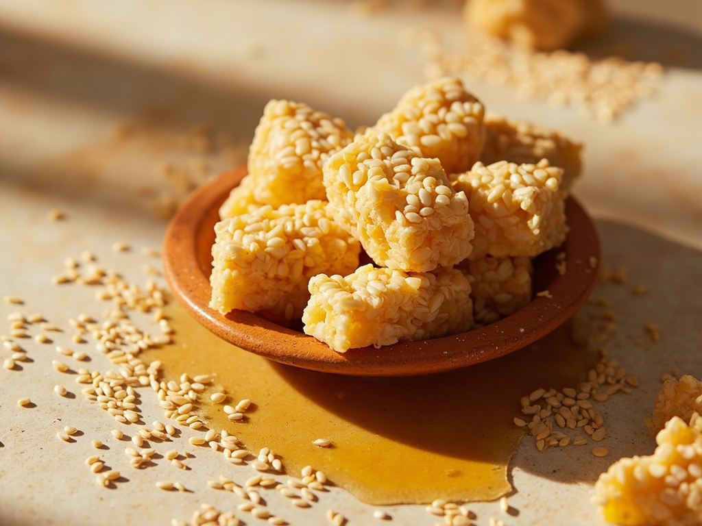 Gâteaux de sésame et de miel pour les dieux