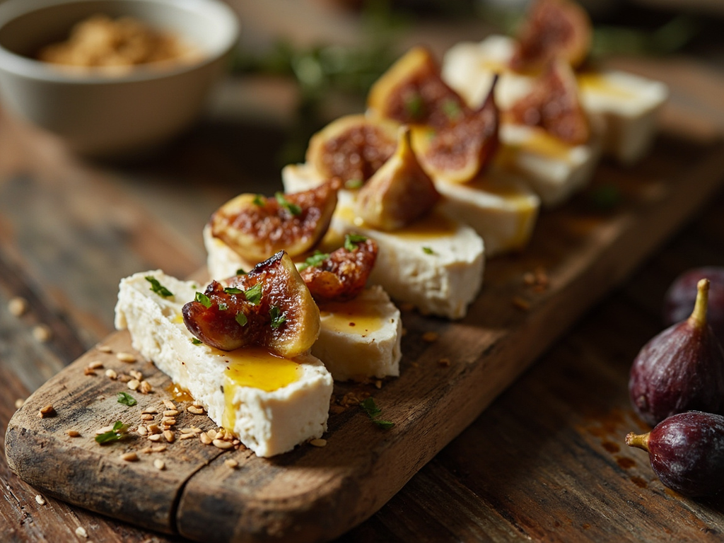 Provisions de mer — figues sèches et fromage de chèvre