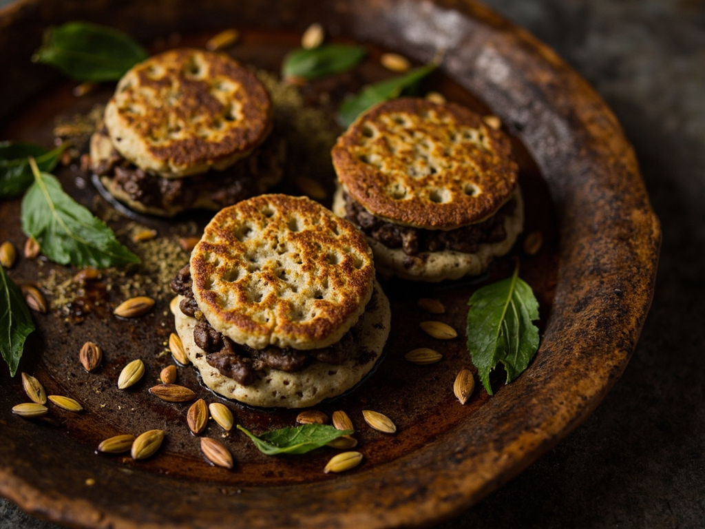 Tlacoyos — galettes de maïs fourrées aux haricots et épazote