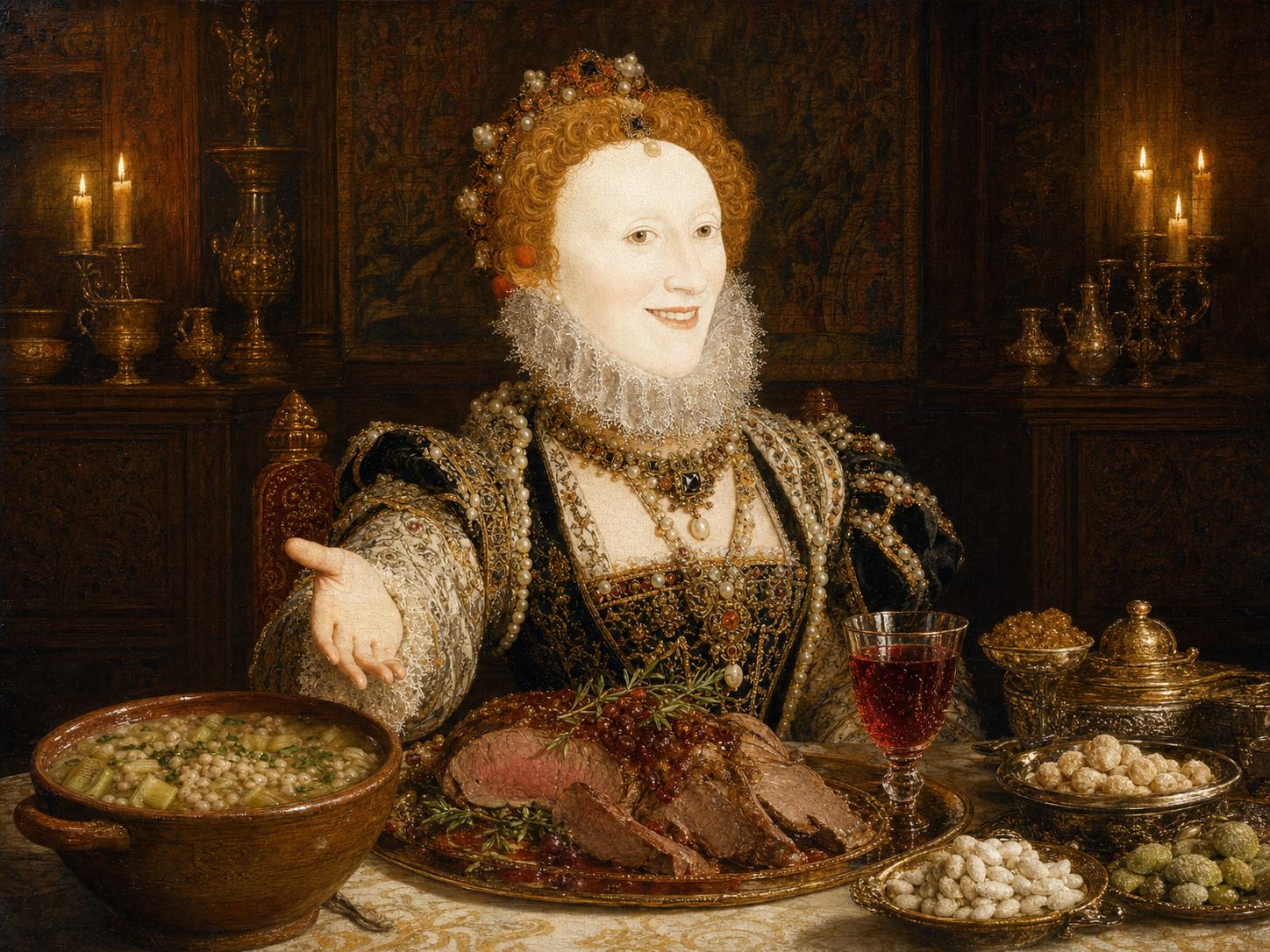 Élisabeth I à table