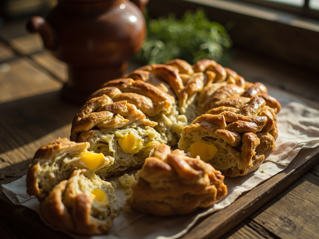Cabbage and egg *pirog*