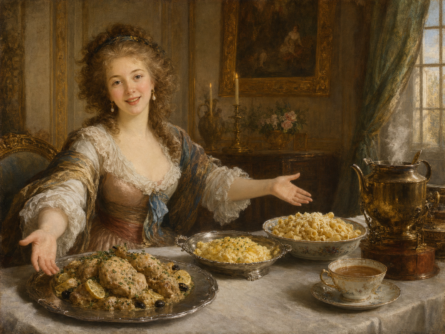 Élisabeth Vigée Le Brun à table