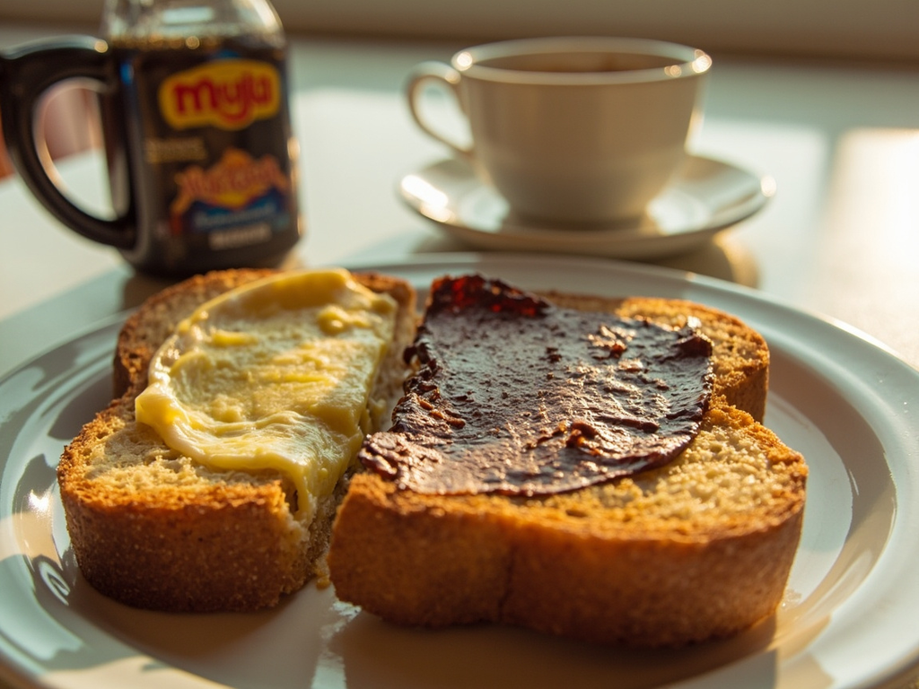 Vegemite on toast (the brekkie slice)