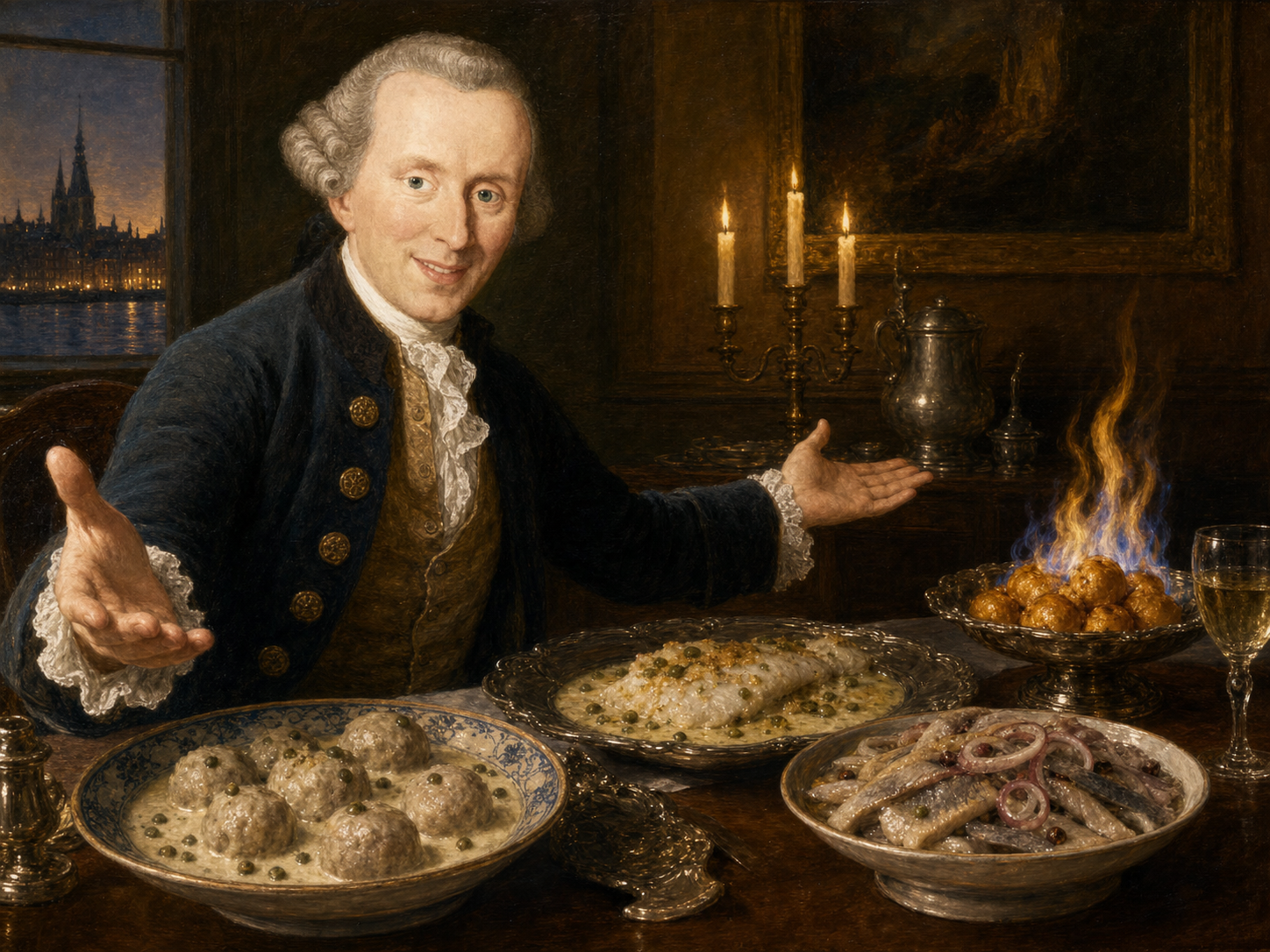 Emmanuel Kant à table