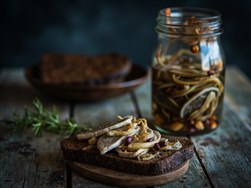 Hareng mariné de la Baltique au vinaigre et à l'oignon
