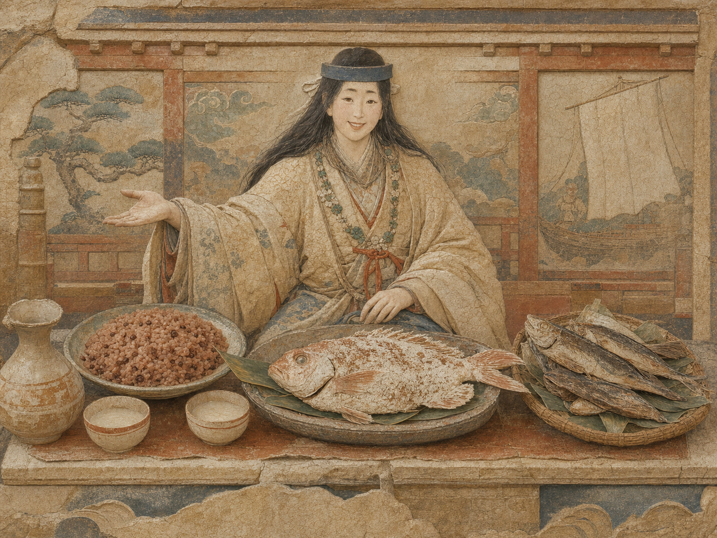 Empress Jingu à table