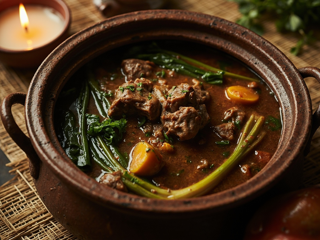 Tuh'u — ragoût d'agneau aux blettes et poireau