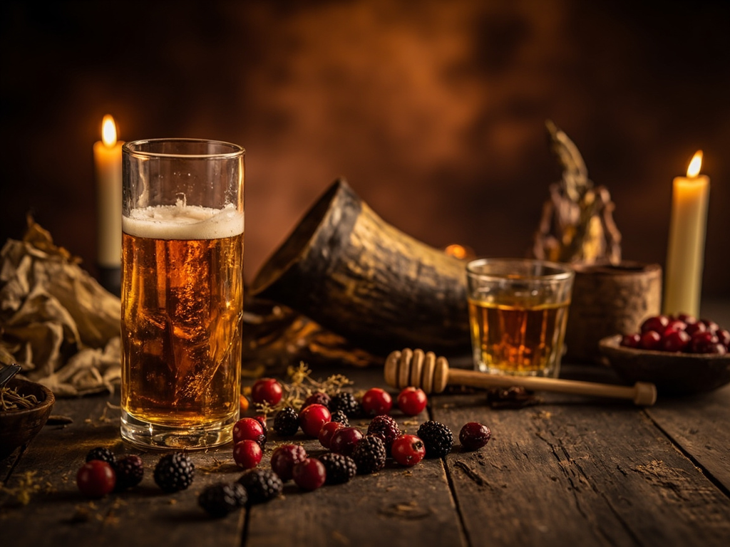 Summer Mead with Honey and Berries