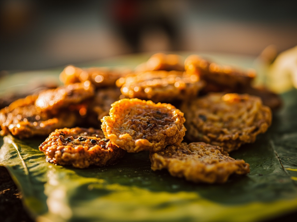 Àkàrà — beignets de niébé frits au carrefour