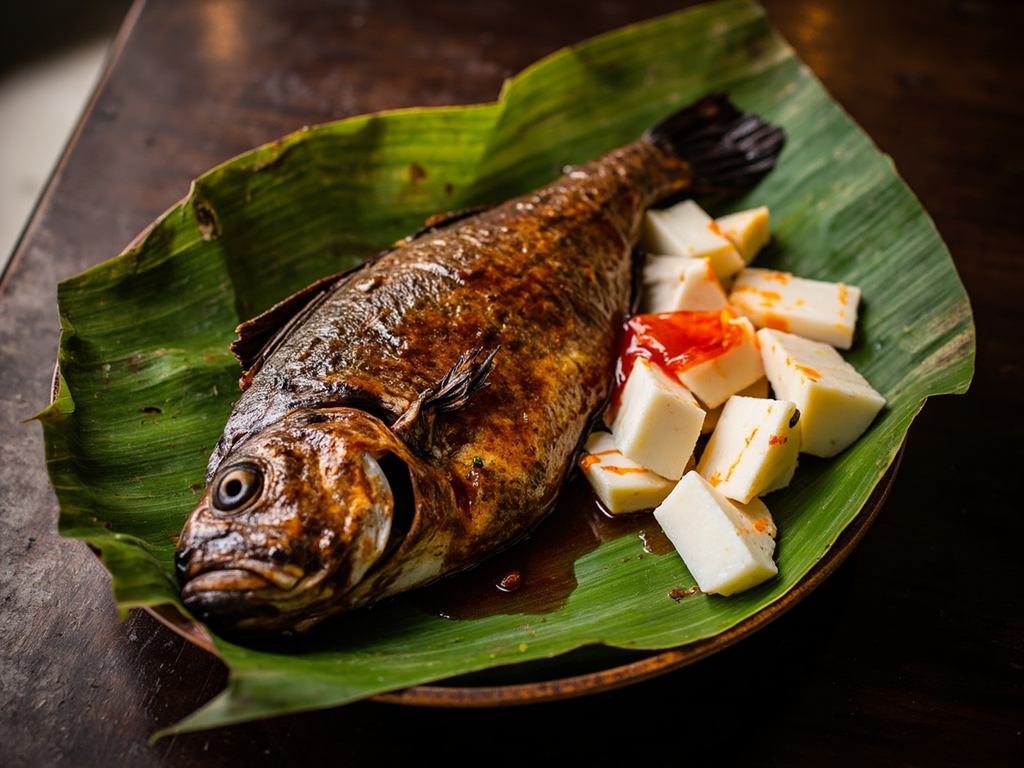 Offering of Yam and Fish with Red Oil