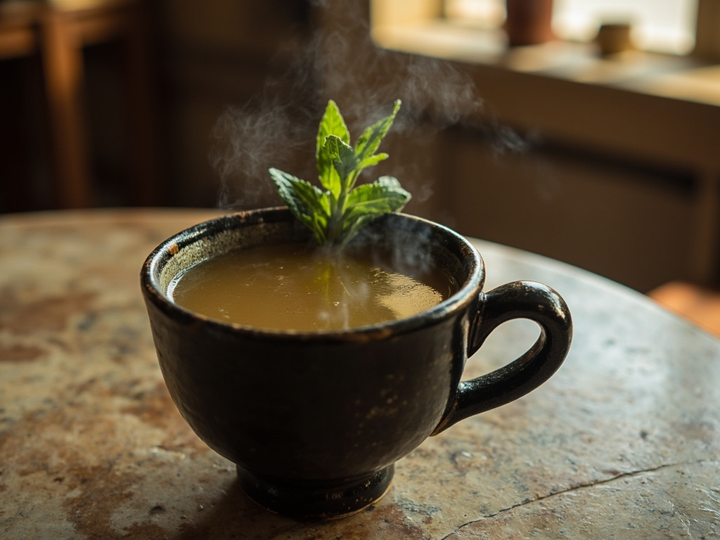 Kykéon de l'étudiant, boisson d'orge aux herbes