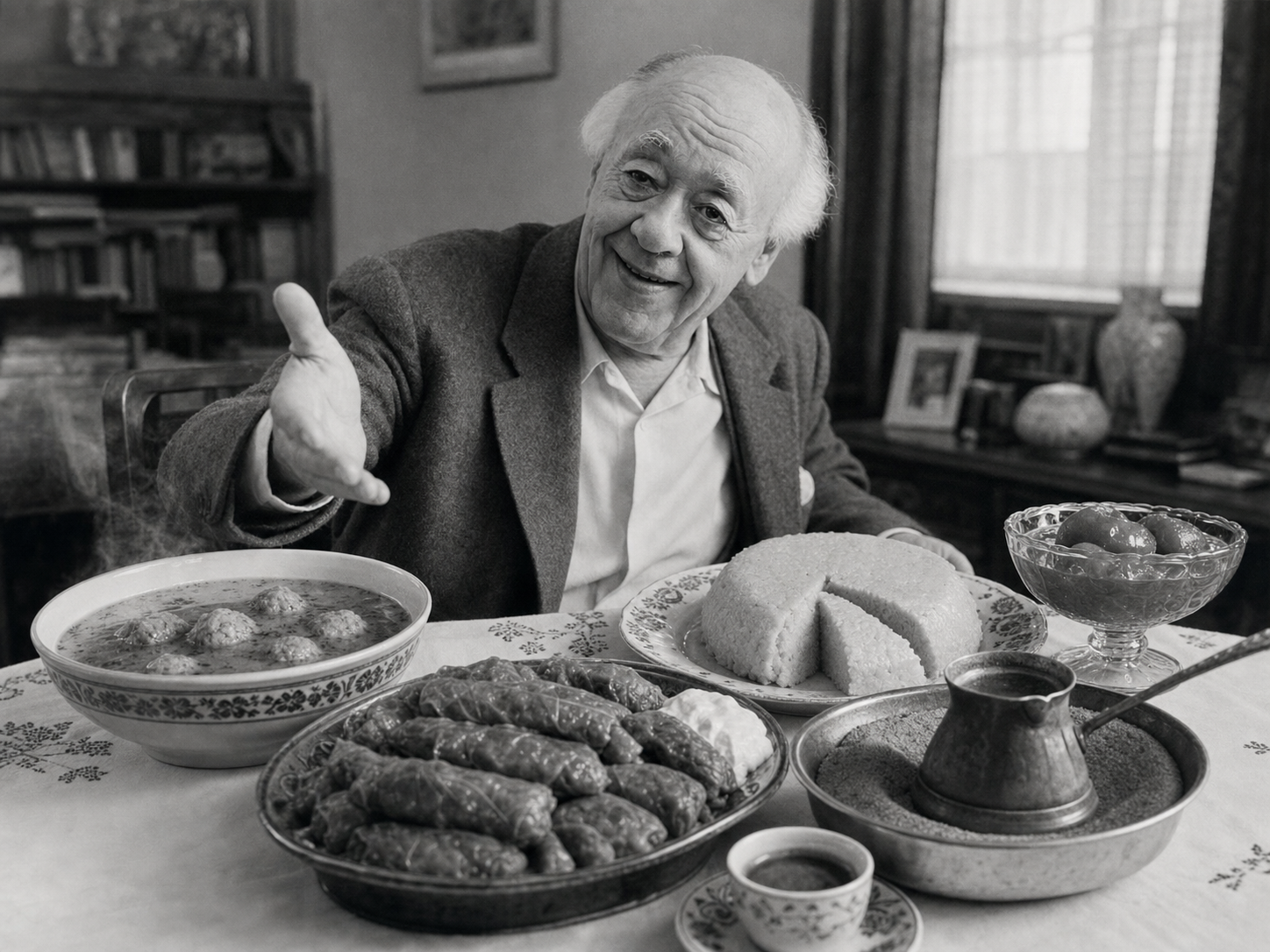 Eugène Ionesco à table