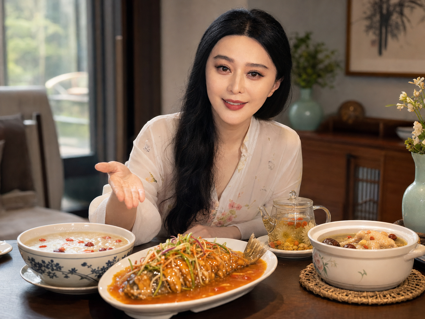 Fan Bingbing à table