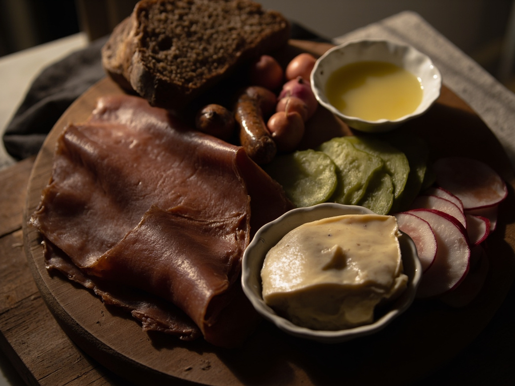 Abendbrot berlinois aux charcuteries et pain de seigle