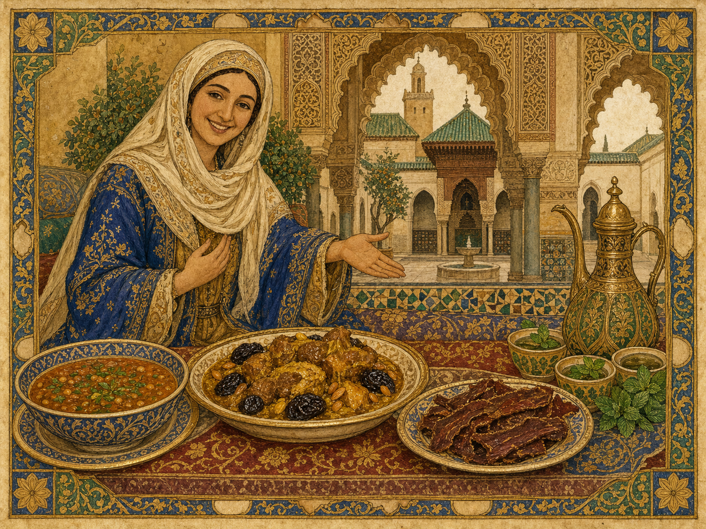 Fatima al-Fihri à table
