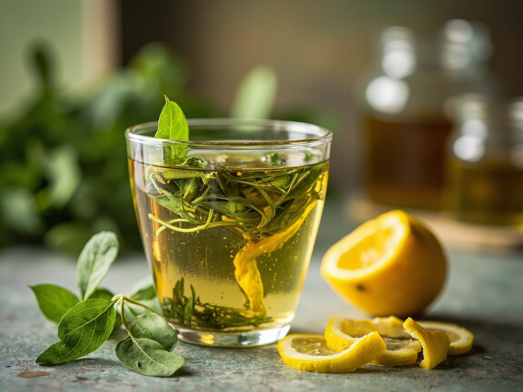 Tisane de mélisse au citron (eau cordiale)