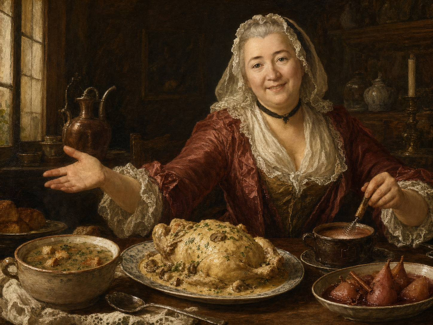 Françoise de Graffigny à table