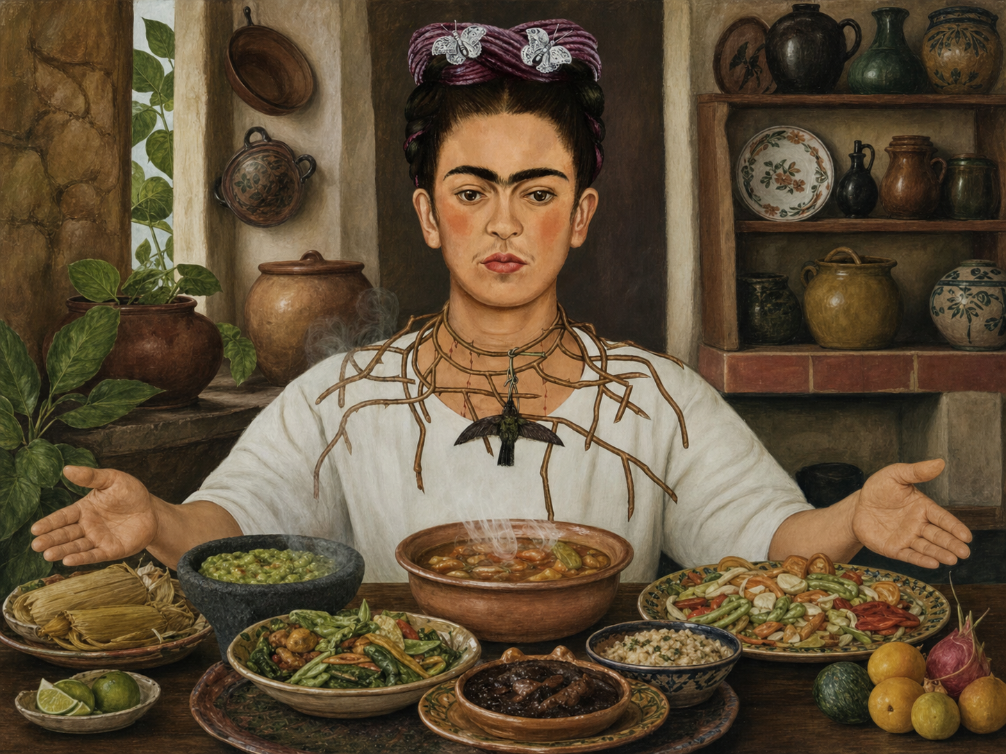 Frida Kahlo à table