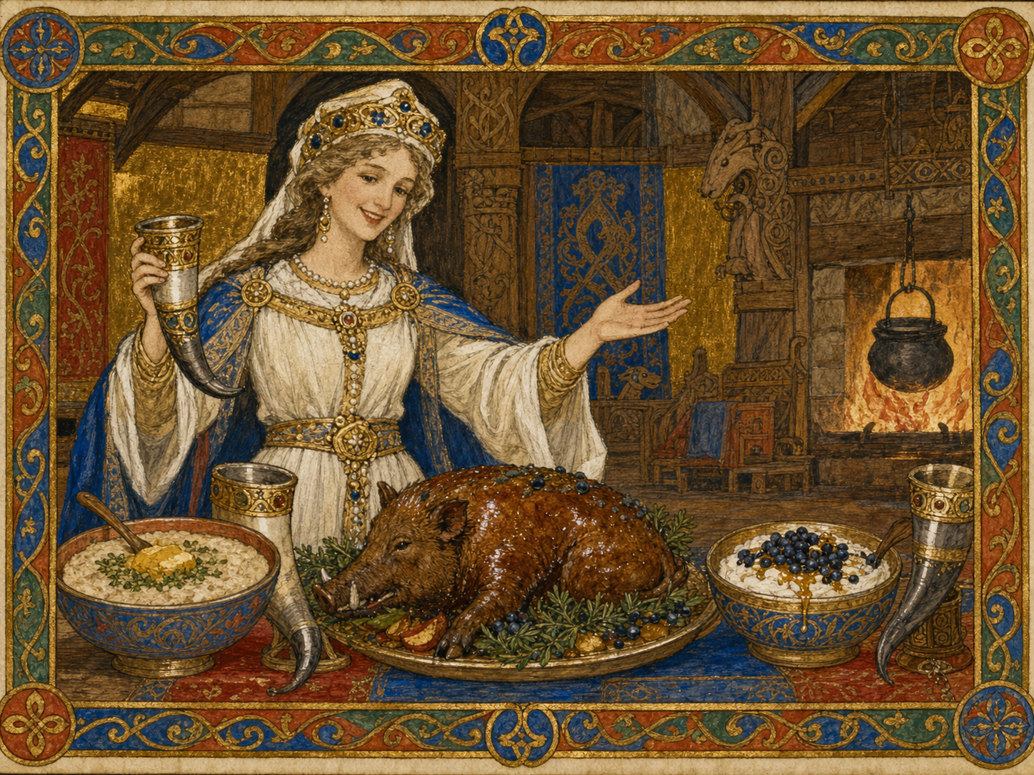 Frigg à table