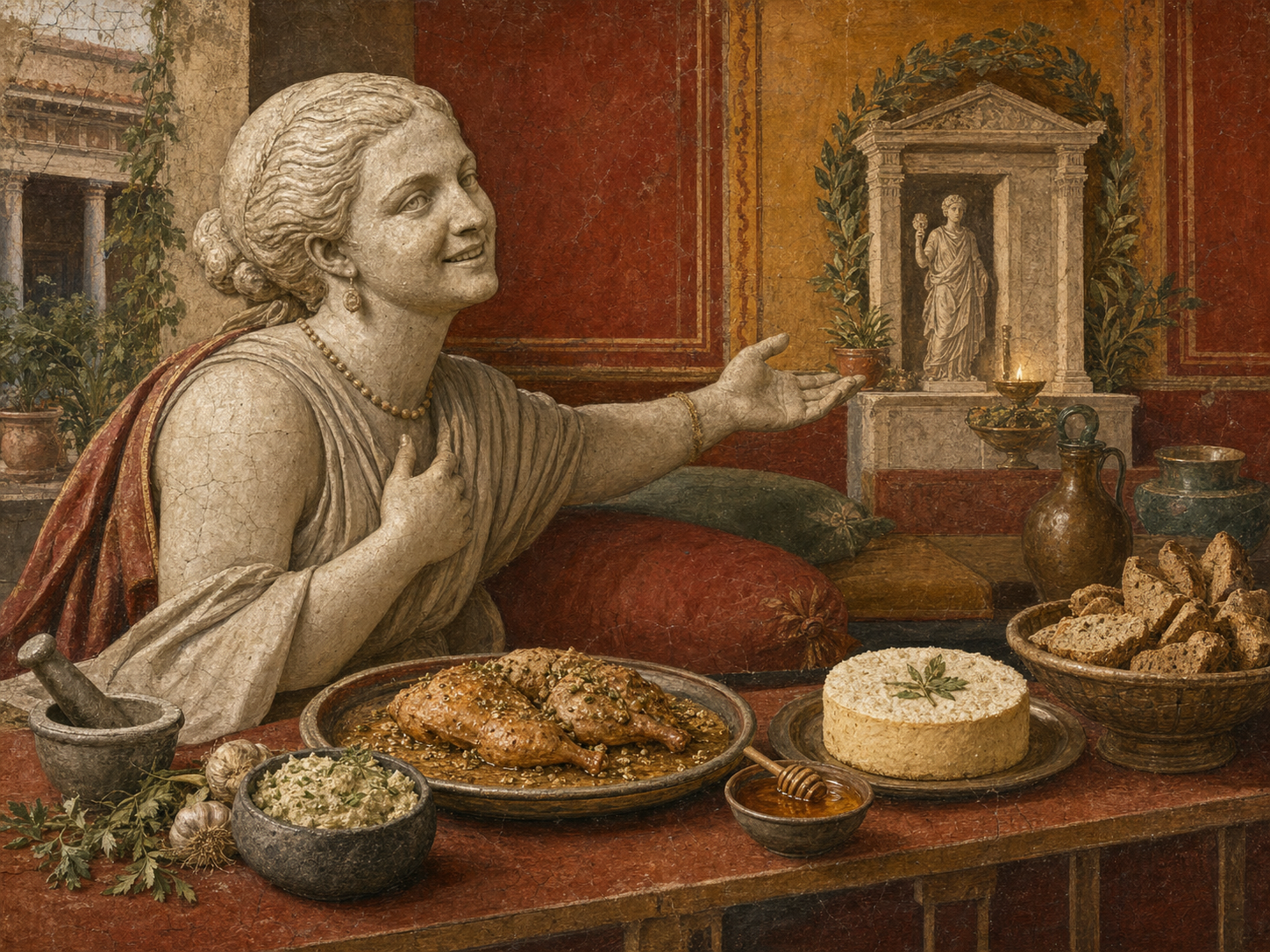 Fulvia at the table