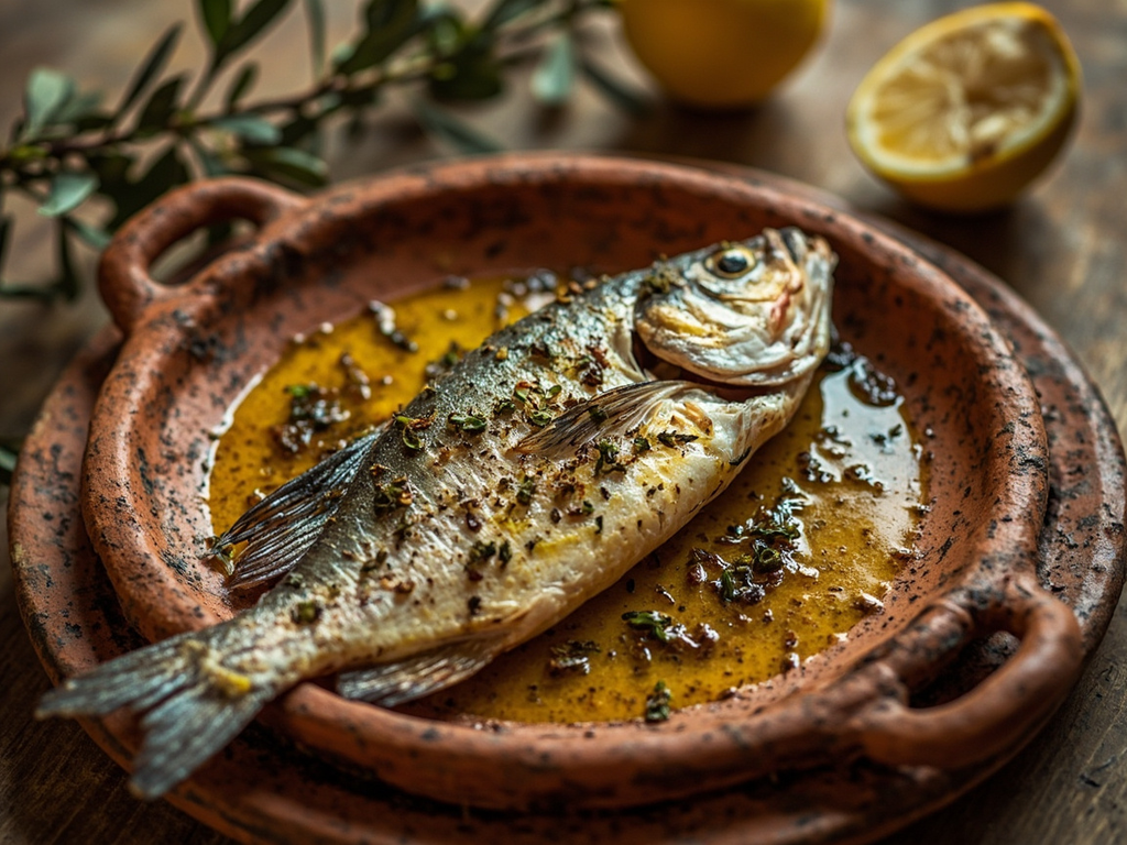 Grilled Sea Bream with Olive Oil, Oregano, and Sea Salt