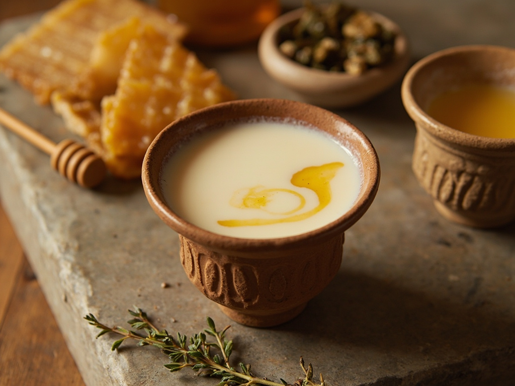 Mélikraton, lait mêlé de miel de l'Hybla