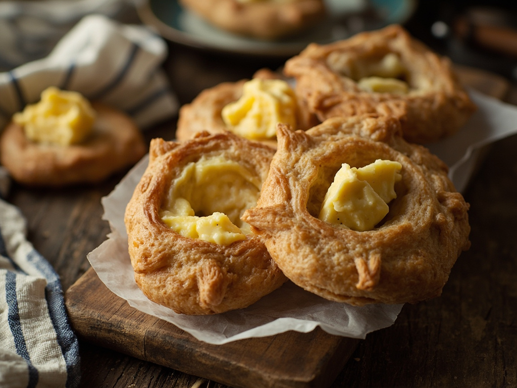 Karjalanpiirakka — Karelian pasties with rice