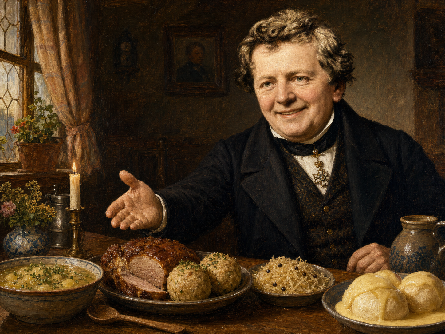 Georg Ohm at the table