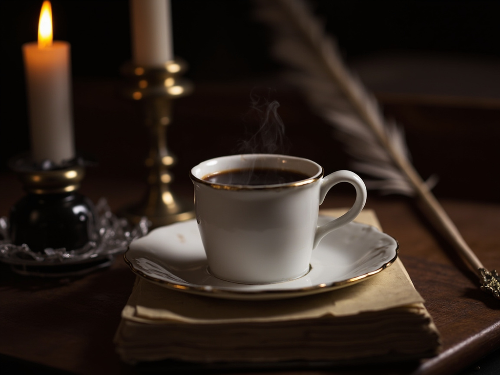 Café noir des nuits d'écriture