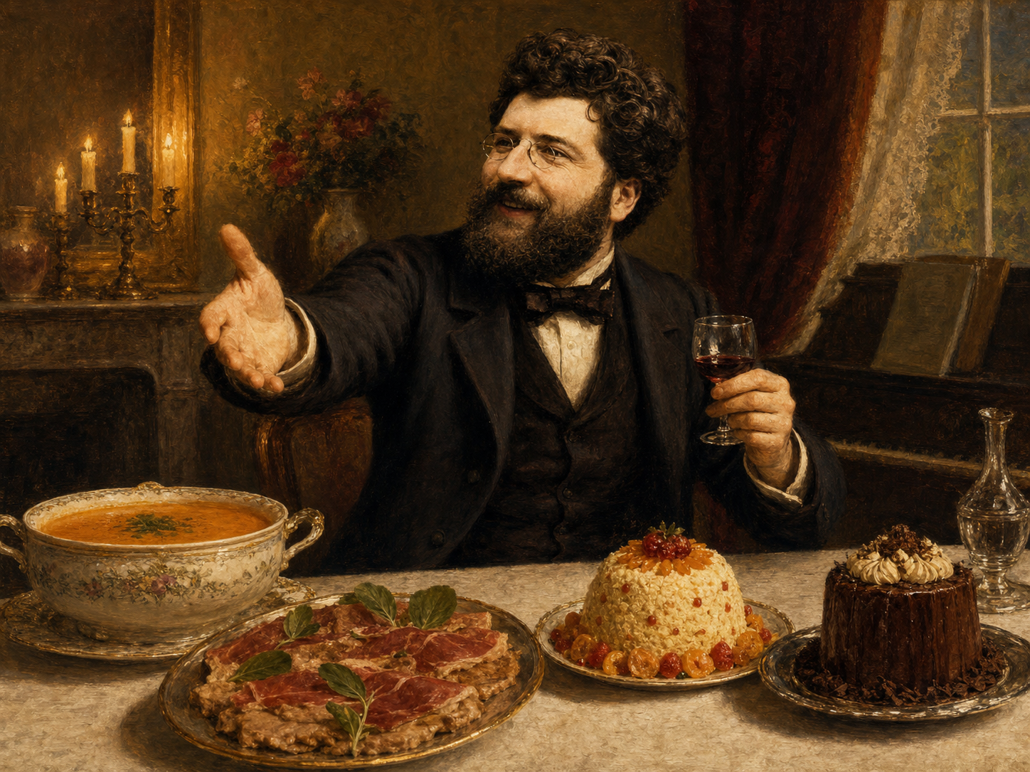 Georges Bizet à table