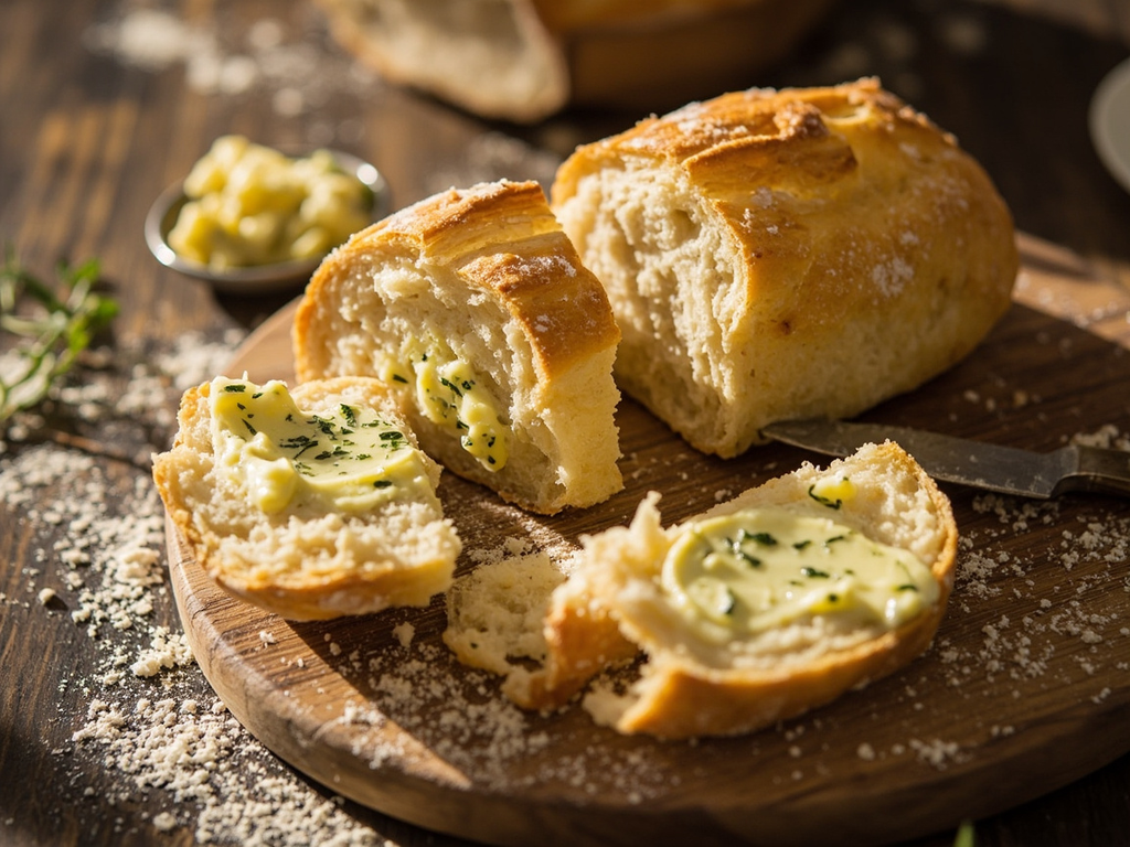 Vendée Préfou with Garlic Butter