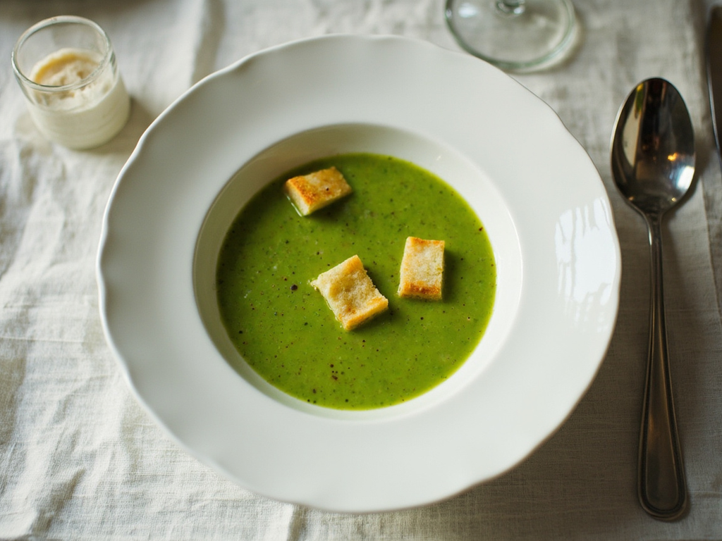 Potage Saint-Germain (velouté de pois)