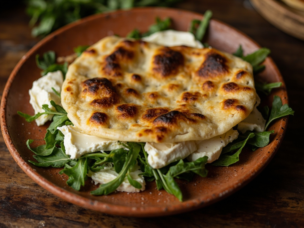 Piadina sul testo — la galette de tous les jours