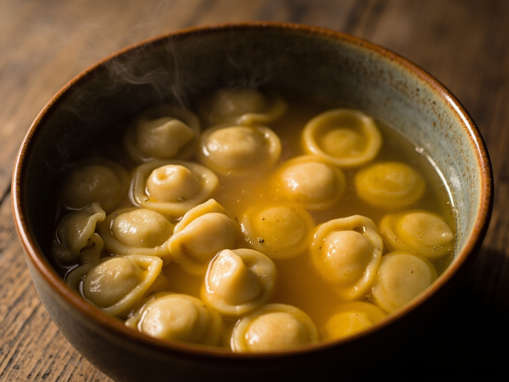 Cappelletti in brodo — la minestra des grandes fêtes