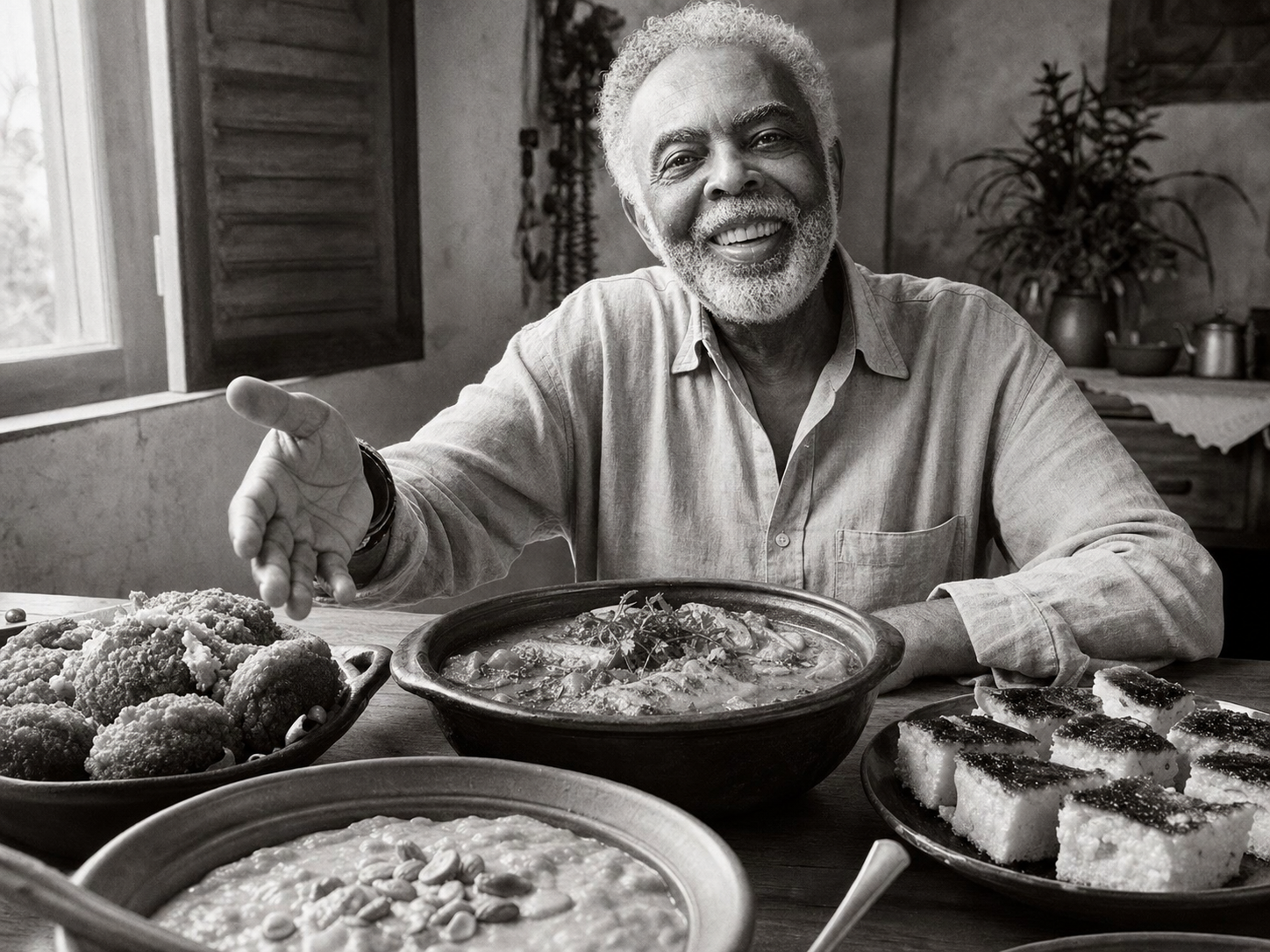 Gilberto Gil at the table