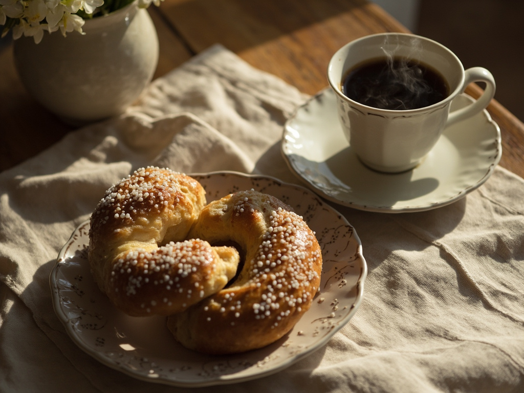 Kaffe & kardemummabullar — coffee and cardamom buns (fika)
