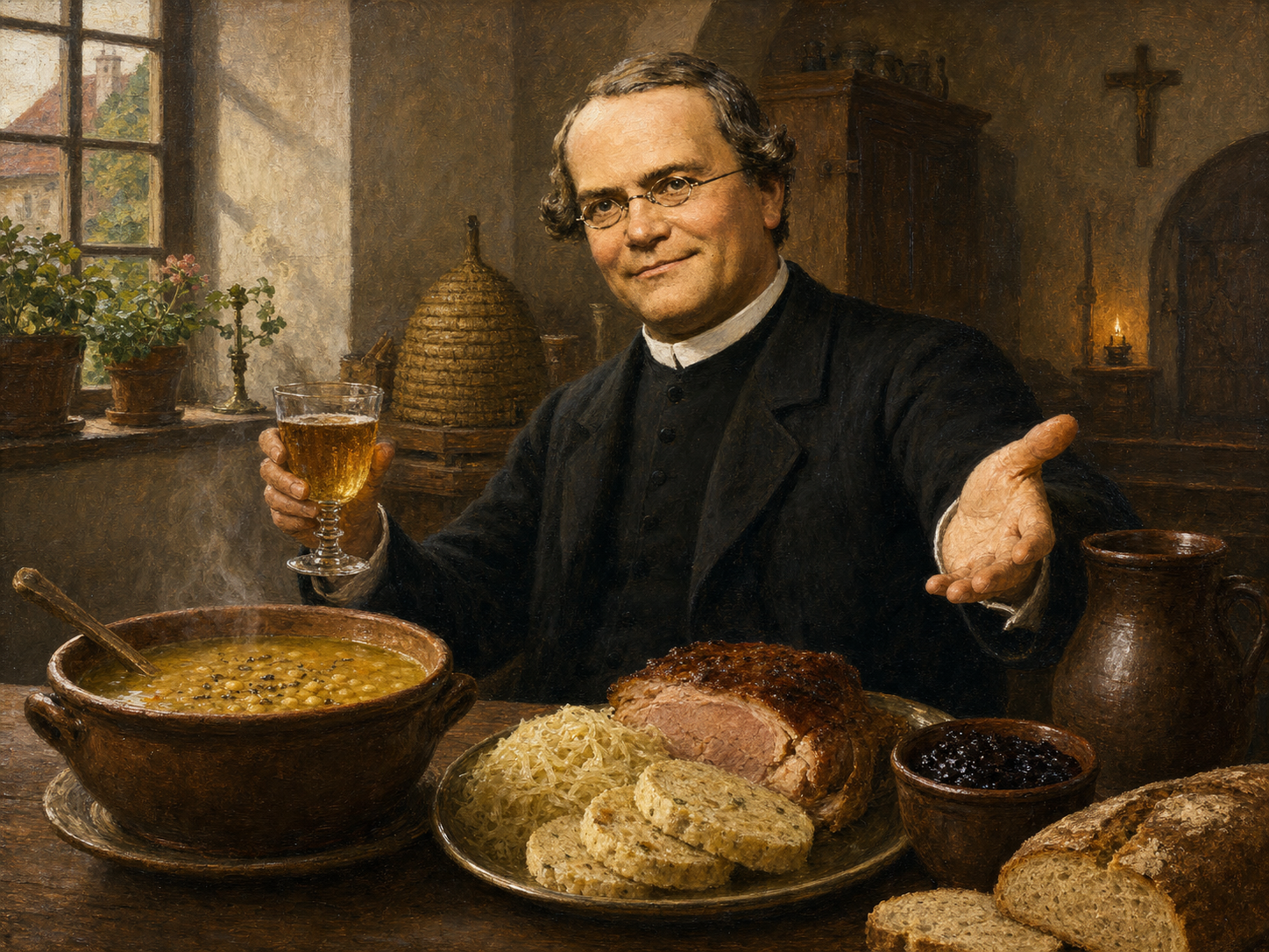 Gregor Mendel à table