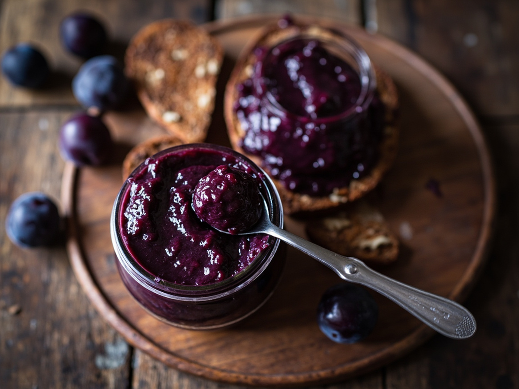 Povidla — confiture noire de prunes au carvi pour l'hiver