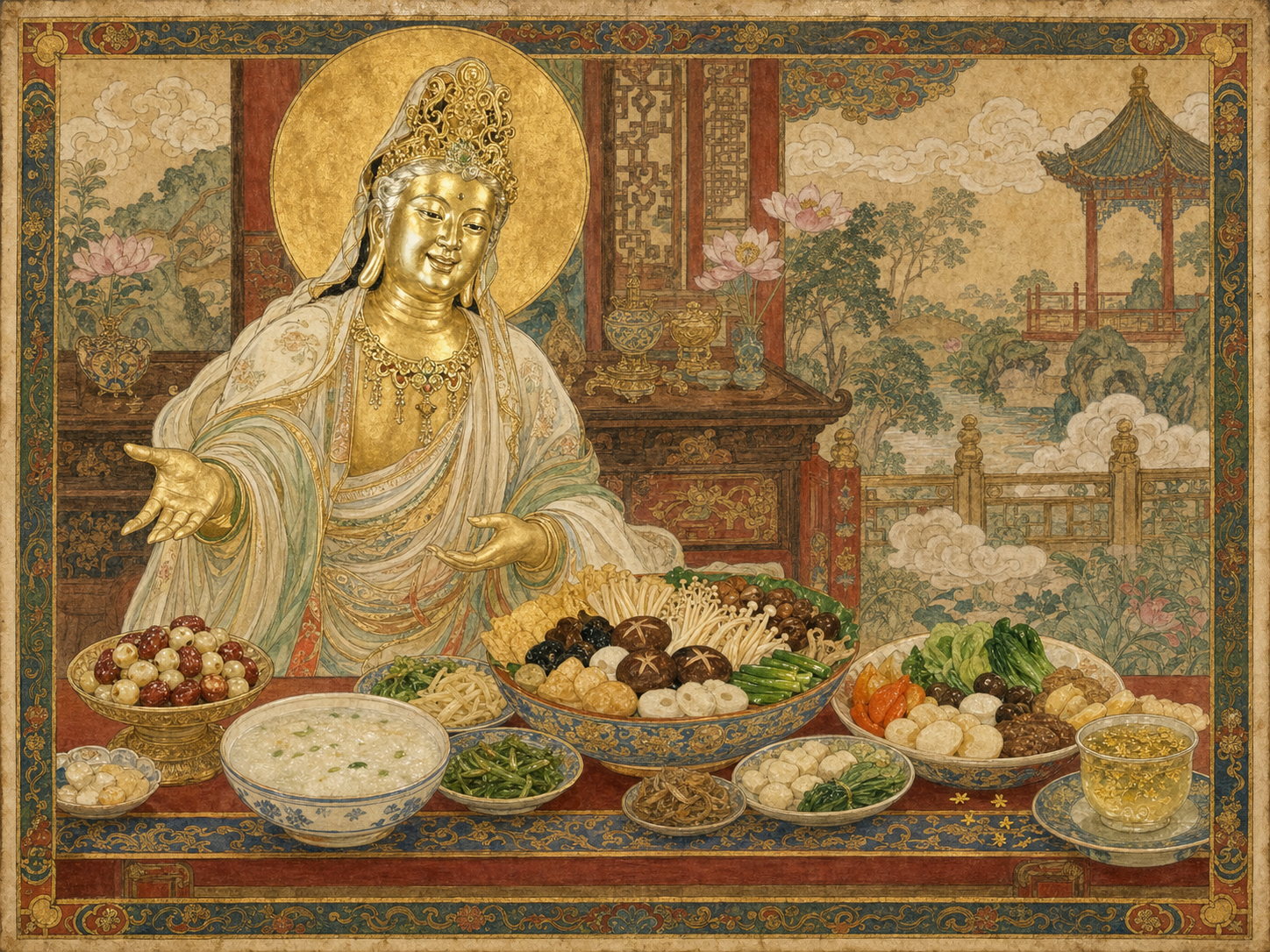 Guan Yin à table