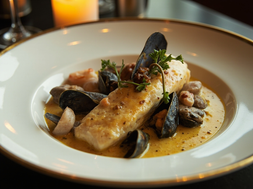 Sole à la normande for literary dinners
