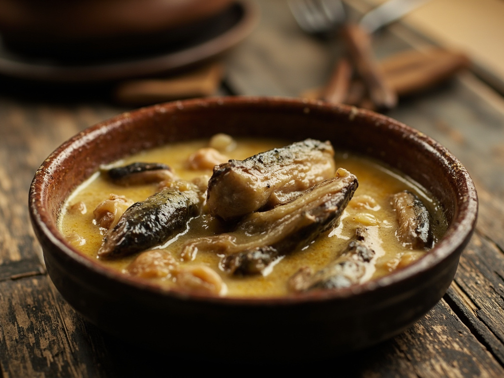 Matelote d'anguille de Seine au cidre