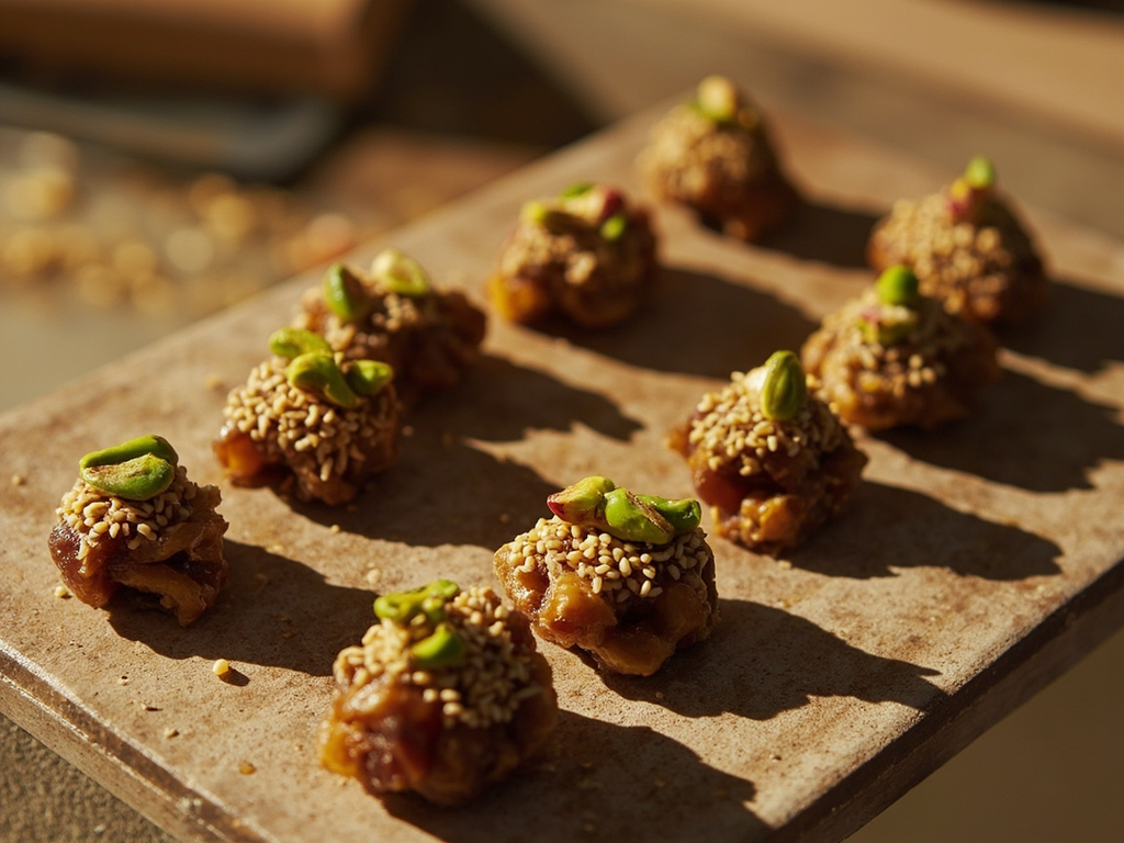 Mersu, date and pistachio confection