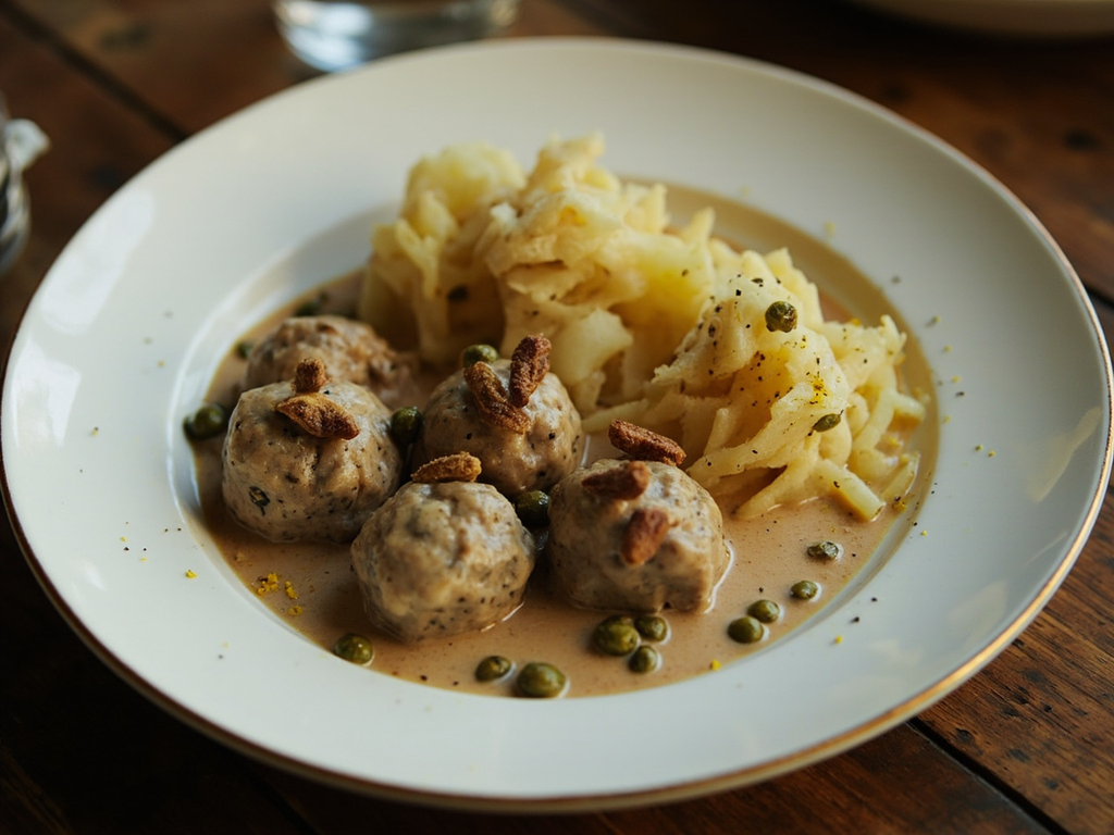 Königsberger Klopse (Königsberg Meatballs with Caper Sauce)
