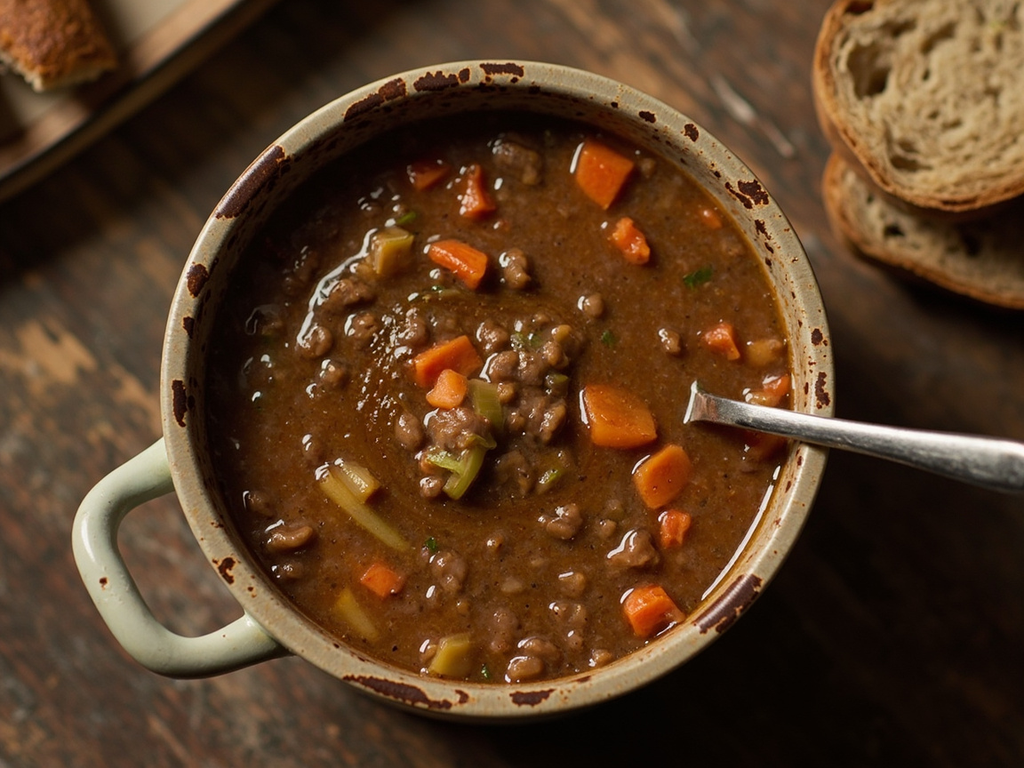 Linsensuppe of Exile (Lentil Soup with Vinegar)
