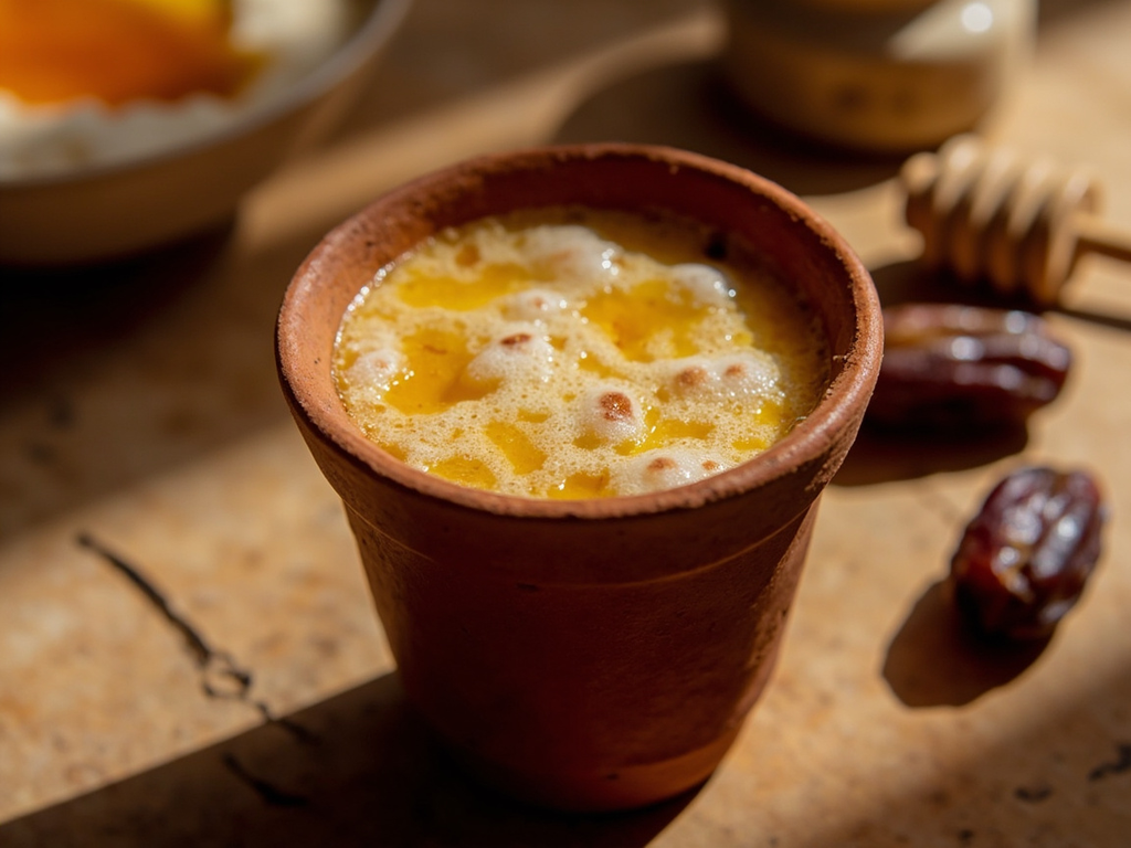 Date Wine Cut with Honey and Water